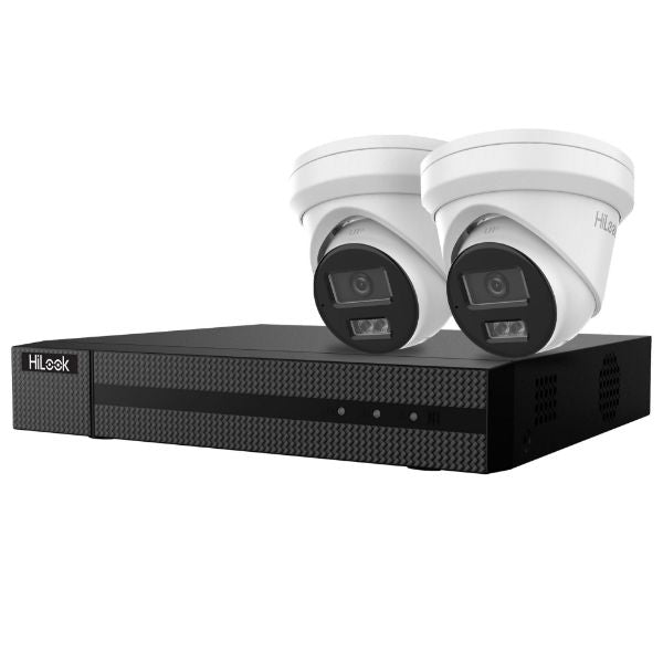 HILOOK IK-2146TH-MM-P - KIT 2x 6MP Cameras 4-Ch NVR Security Surveillance Kit. No HDD Included