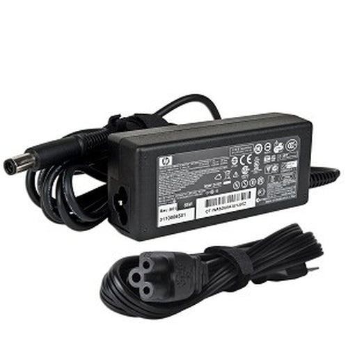 519329-002 - HP Power Adapter AC 65W 7.4mm Tip 19VDC Output - C6 3-Pin AC Input