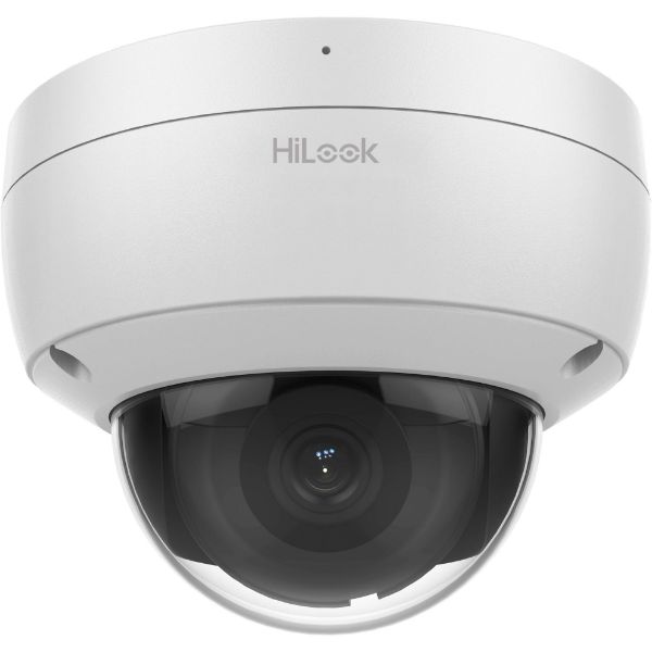 HILOOK IPC-D281H-MU-2-8 - 8MP IP POE Dome Camera w/ 2.8mm Fixed Lens. H265 Codec. Max IR 30m.Built in Audio Mic.