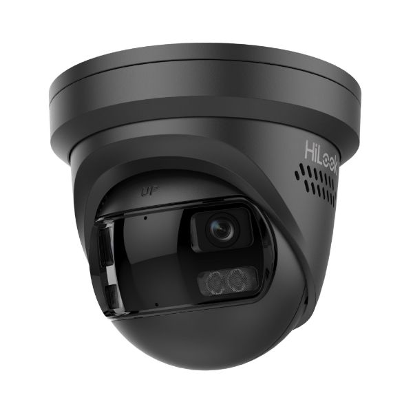 HiLook IPC-T289PH-MU-2B - 8MP Dual Lens Stitched Wide Angle Smart Hybrid Light Fixed Turret Network Camera. 2mm BLK