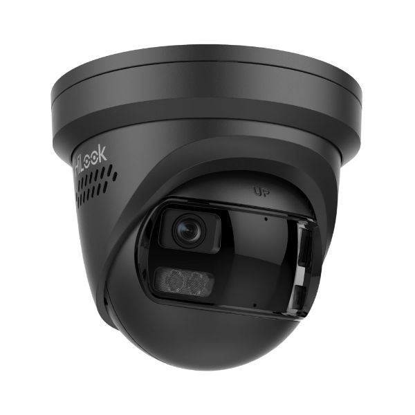HiLook IPC-T289PH-MU-2B - 8MP Dual Lens Stitched Wide Angle Smart Hybrid Light Fixed Turret Network Camera. 2mm BLK