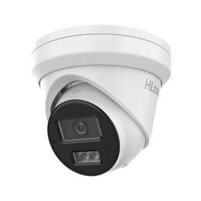 HiLook IPC-T381H-MU-4 - 8MP IP POE Turret Camera w/ 4mm Fixed Lens. H265. IR up to 30m. Built-in Audio Mic.