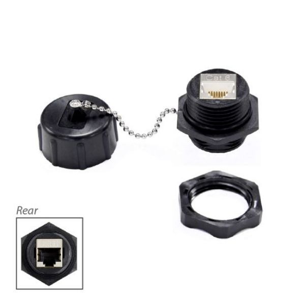 DYNAMIX IPR-C6C - IP67 Rated Cat6 Shielded Joiner w/ Dust Cap