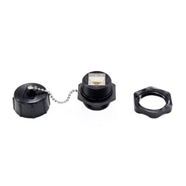 DYNAMIX IPR-C6J - IP67 Rated Cat6 Shielded Keystone Jack w/ Dust Cap