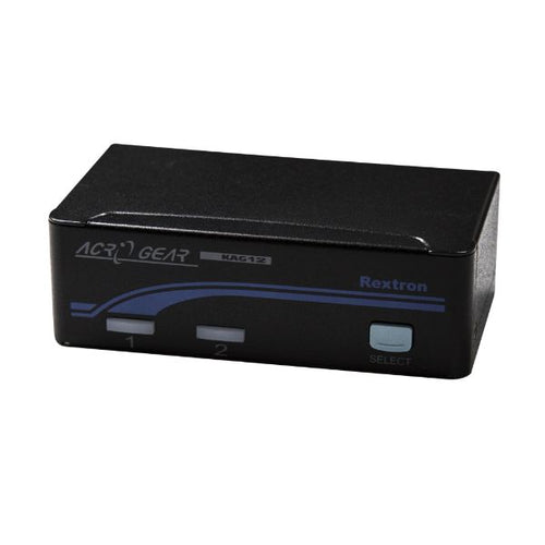KAG12-BK - REXTRON KAG12-BK - 1-2 USB Automatic KVM Share 1x Keyboard/Video/ Mouse 2x CPU''s via the VGA US