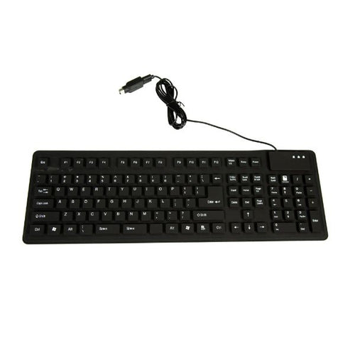 KEY-FOLDUSB02 - DYNAMIX KEY-FOLDUSB02 - Flexible USB Keyboard 109 keys Black Colour