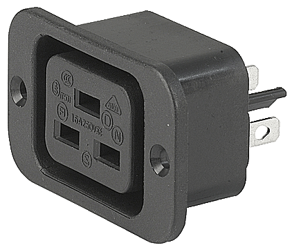 RackPower KNCU22-01 - 16A C19 Outlet panel screw mount
