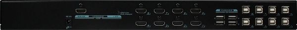 REXTRON KNVM-08A0 - 8 Port HDMI 4K KVM Switch. 8 PC''s to Share Multiple USB Peripherals.