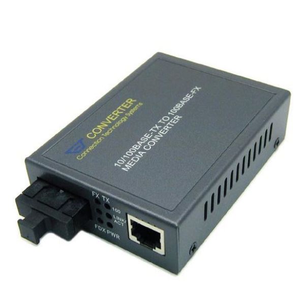 CTS LAN-100BTFC30 - 100Base RJ45 to SC Single-Mode Fibre Media Converter. 30km. Fast Ethernet