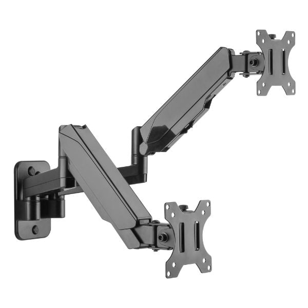 BRATECK LDA30-114 - 17''-32'' Dual Screen Wall Mounted Gas Spring Monitor Arm Max load: 9kgs (per arm). VESA