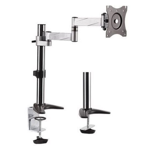LDT11-C012 - BRATECK LDT11-C012 - 13-27'' Single Monitor Desk Mount Max Load 8kgs Rotate Extend Tilt Swivel. Max Arm
