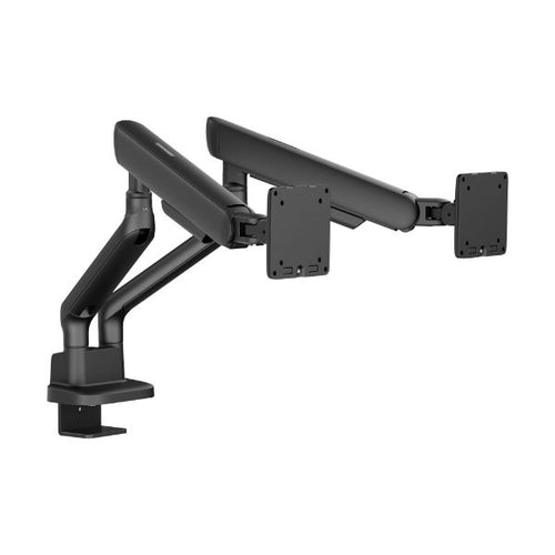 LDT118-C024-B - BRATECK LDT118-C024-B - 17"-35" Elite Dual Screen Mechanical Spring Monitor Arm. Max Load 2x 11Kgs, Black