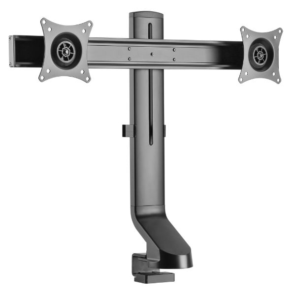 BRATECK LDT21-C02 - 17-27'' Dual monitor desk mount Sit/Stand workstation Compatible. Max load 7Kgs.