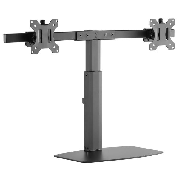 BRATECK LDT22-T02 - 17''-27'' Dual Screen Vertical Lift Monitor Stand Gas Spring Switch
