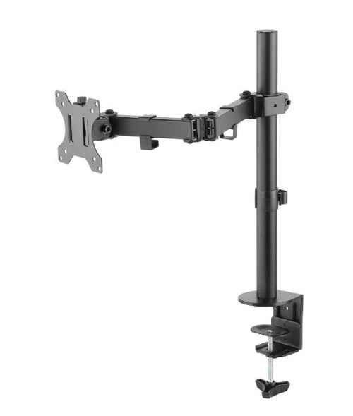 LDT30-C012 - BRATECK LDT30-C012 - 17-32'' Single Monitor Desk Articulating Mount Arm Bracket Free-Tilting Design Clamp