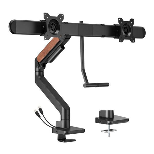 LDT81N-C022 - BRATECK LDT81N-C022 - 17''-32'' Gas Spring Dual Monitor Arm. Detachable VESA Built-in Cable