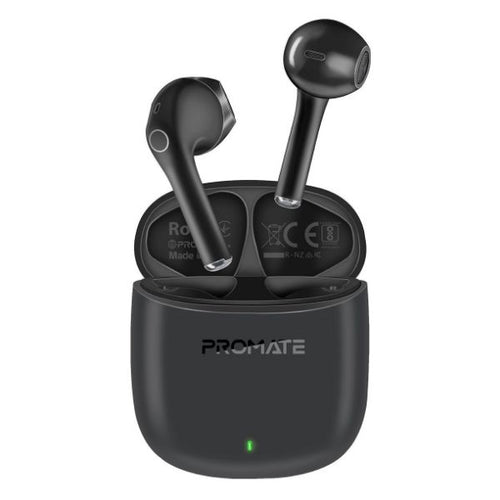 LIMA-BLK - PROMATE LIMA-BLK - In-Ear HD Bluetooth Earbuds Intellitouch & 260mAh Charging Case. Ergonomic Fit