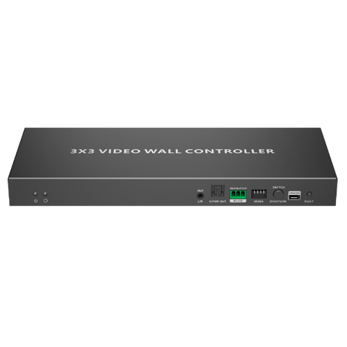 LKV109VW-V2-0 - LENKENG LKV109VW-V2-0 - 3x3 HDMI Videowall Controller w/ 1x HDMI In & 9x HDMI Out. 4096x2160@60Hz Res