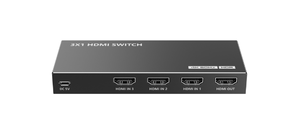 LENKENG LKV301HDR-V3-0 - 4K 3-In-1-out HDMI HDR Switch. Support 12 bit full HD video 3D video & 4K x 2K@30/60