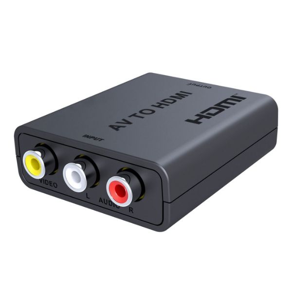 LENKENG LKV3065 - RCA to HDMI Converter. Instantly Converts Upscales AV Media to HDMI @720P/1080P