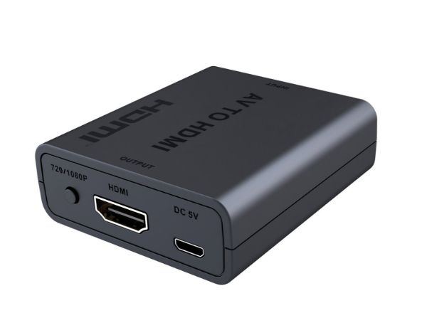 LENKENG LKV3065 - RCA to HDMI Converter. Instantly Converts Upscales AV Media to HDMI @720P/1080P