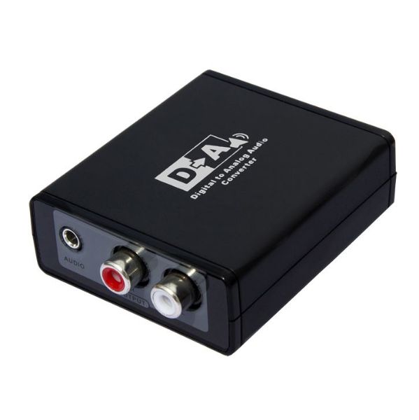 LENKENG LKV3088 - Digital to Analogue Audio Converter. Digital TosLink to Analogue Stereo L/R RCA & 3.5