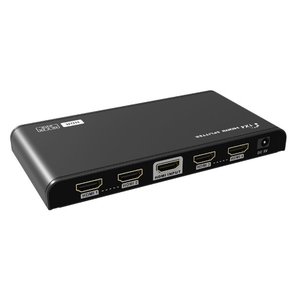 LENKENG LKV314HDR-V2-0 - 1-In-4-out HDMI Splitter w/ HDR & EDID. UHD Res up to 4K2K@30/60Hz