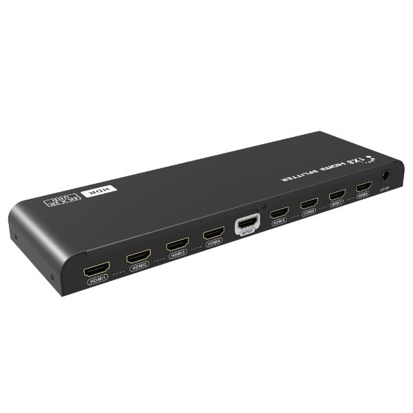 LENKENG LKV318V2-0-HDR - 1-In-8-out HDMI Splitter w/ HDR & EDID. UHD Res up to 4K2K@30/60Hz