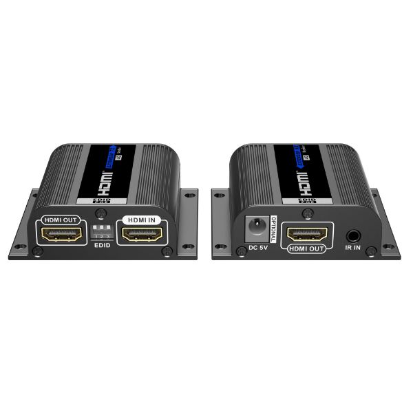 LENKENG LKV372EDID-V4-0 - HDMI & IR Extender Kit over Cat6 w/ EDID switch. Loop out connection Port on Transmitter