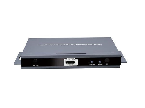 LKV401MS - LENKENG LKV401MS - 4-In-1-out HDMI Multiviewer Switch. Displays Video 4x HDMI