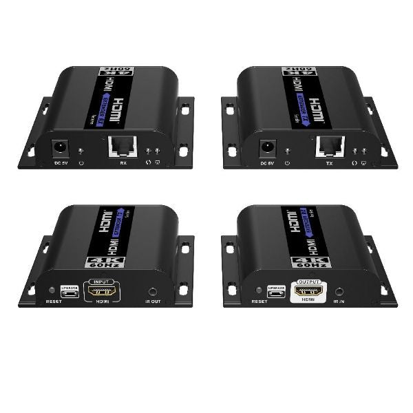 LENKENG LKV483 - HDbitT HDMI Extender over IP CAT5/5e/6 Network Kit Transmitter & Receiver.