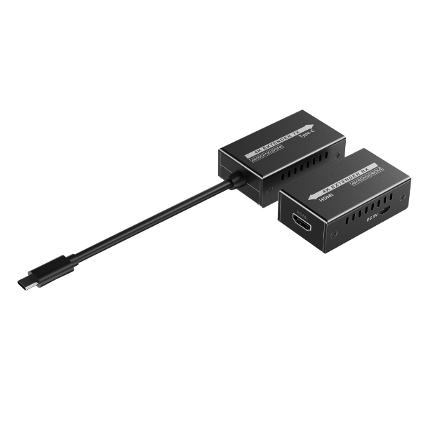 LENKENG LKV600TH-L - USB-C to HDMI Extender Includes both Tx & Rx Units. Supports Res up to 4K@144Hz.