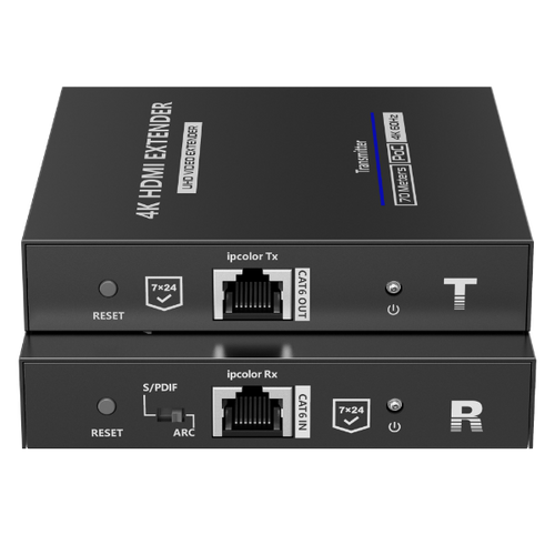 LKV676P-I - LENKENG LKV676P-I - HDMI 2.0 POC Extender Over Cat6/6a. Supports up to 4K@60H Zero Latency. Two Way IR. HDMI