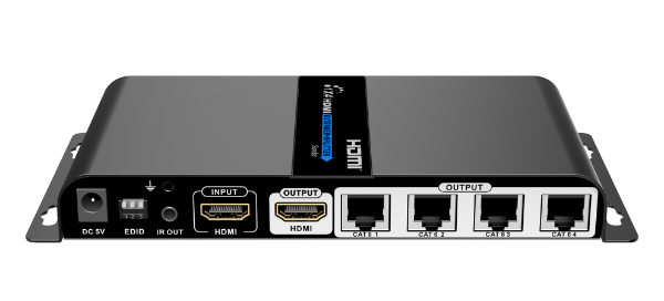 LENKENG LKV714PRO - 1-In-4-Out 1080P HDMI Extender 1x HDMI 1x HDMI out 4x RJ45 out. Comp w/ CAT6/6a/7