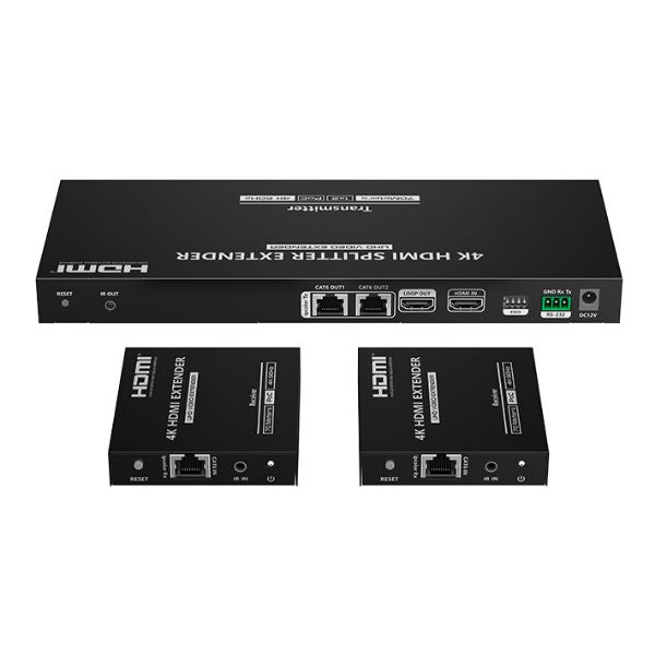 LENKENG LKV822P-N - 1-In-2-Out 4K@60Hz HDMI Splitter Extender