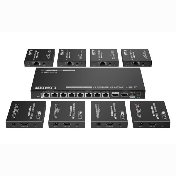 LENKENG LKV828P-N - 1-In-8-Out 4K@60Hz HDMI Splitter Extender