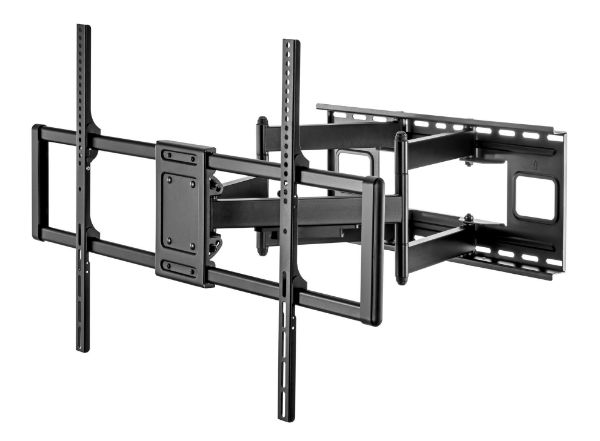 BRATECK LPA77-696 - 60-120'' Heavy-Duty Full Motion TV Wall Mount Bracket Free-Tilting Design