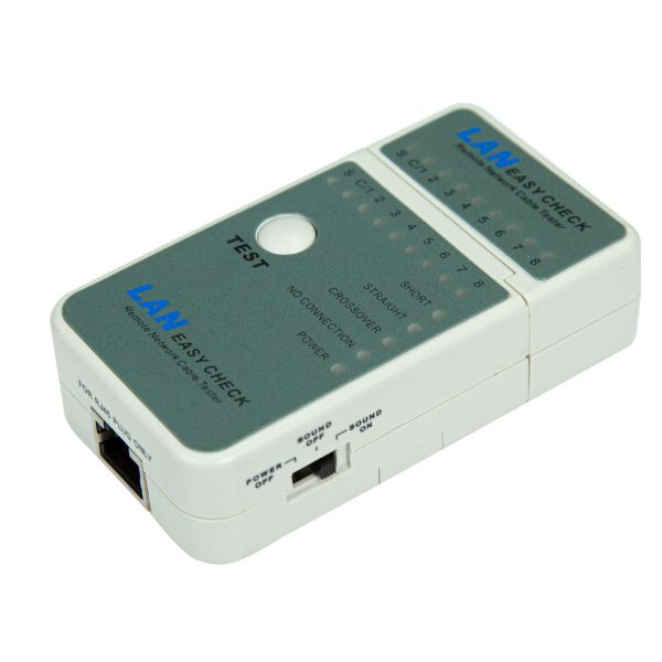 DYNAMIX LT-RJ5 - Mini LAN Data Cable Tester w/ LED & Beep Sound Indicators Test RJ45/UTP & STP