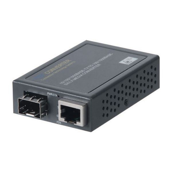 CTS MCT-3002SFPDR - Compact Gigabit SFP Media Converter. RJ45 to SFP Slot. Gigabit 10/100/1000Base RJ45