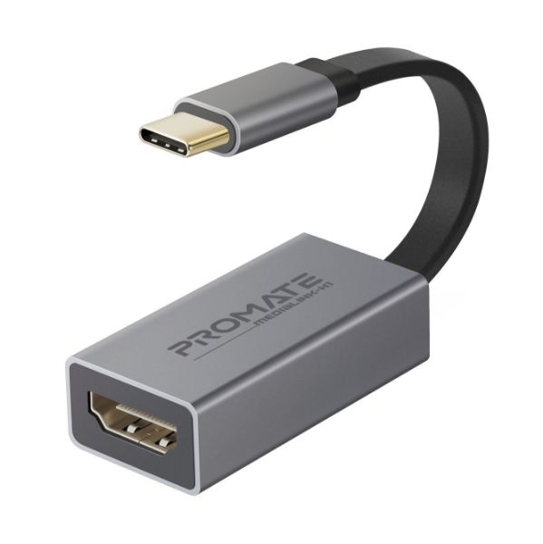 PROMATE MEDIALINK-H1 - USB-C to HDMI Adapter. Supports up to 4K@30Hz. Plug & Play. Input: USB-C Output: