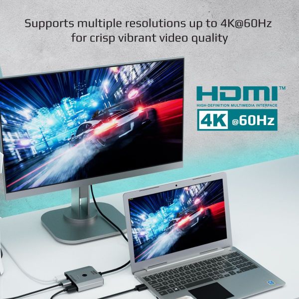 PROMATE MEDIASWITCH-H3 - 3-in-1 Triple HDMI Switch