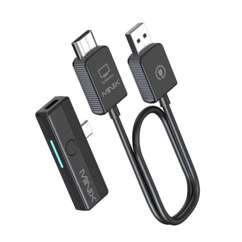 MINIXC1PLUS - MINIX MINIXC1PLUS - C1 Plus 1080P@60Hz USB-C to HDMI Wireless Extend up to 50m Transmitter (TX) w/ DC Input.