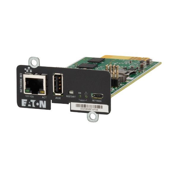 EATON NETWORK-M3 - Gigabit Network Card Provide Warnings of Pending Issues & Helps Perform Orderly Shutdown