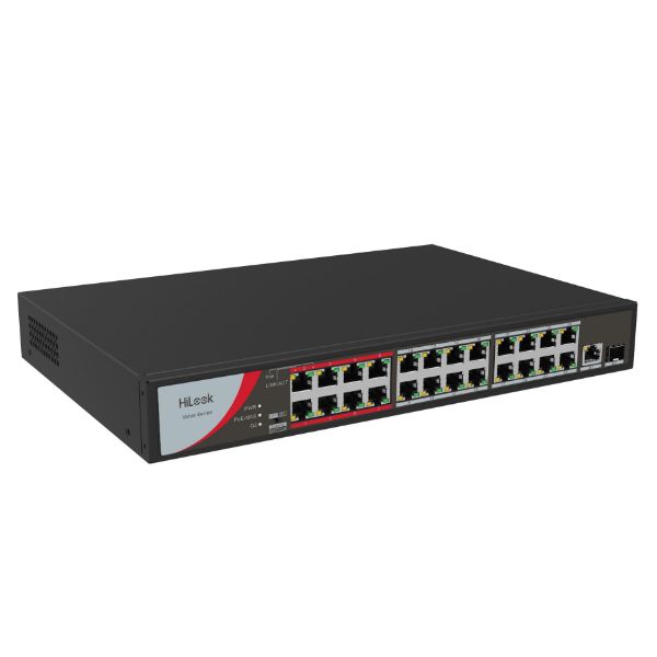 HILOOK NS-0326P-230 - 24 Port 10/100 Fast Ethernet Unmanaged POE Switch w/ 230W 24x 100Mbps PoE ports