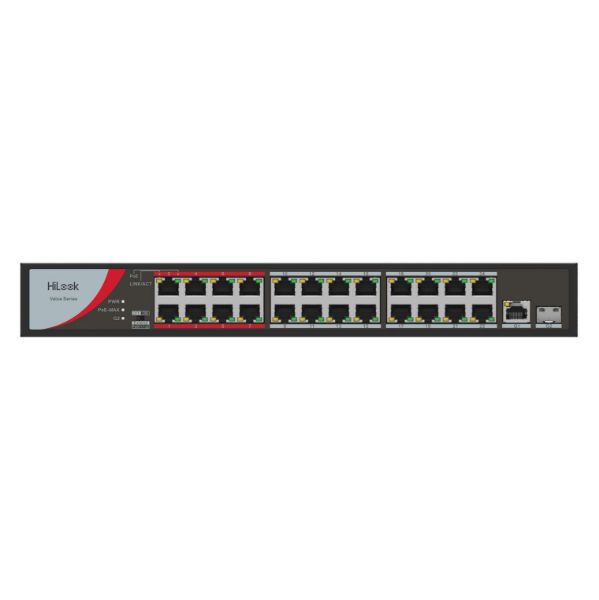 HILOOK NS-0326P-230 - 24 Port 10/100 Fast Ethernet Unmanaged POE Switch w/ 230W 24x 100Mbps PoE ports