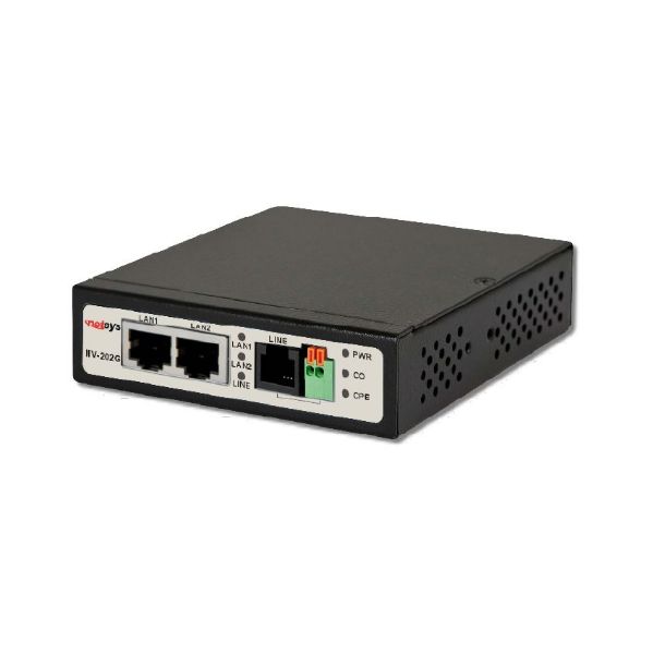NETSYS NV-202G - 2 Giga LAN VDSL2 Extender. Symmetric LAN bridge copper. 100Mbps bridge over single
