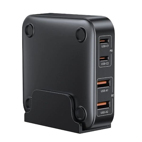P1228ABK - UNITEK P1228ABK - 70W Desktop GaN Charging Station 2x USB-C PD Ports & 2x USB-A QC3.0 Ports.