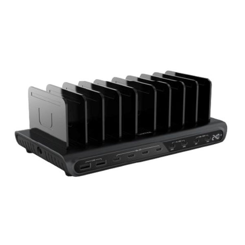 P1230C - UNITEK P1230C - Charge 10-Port 240W Smart Charging Station. Supports 8x USB-C & 2x USB-A