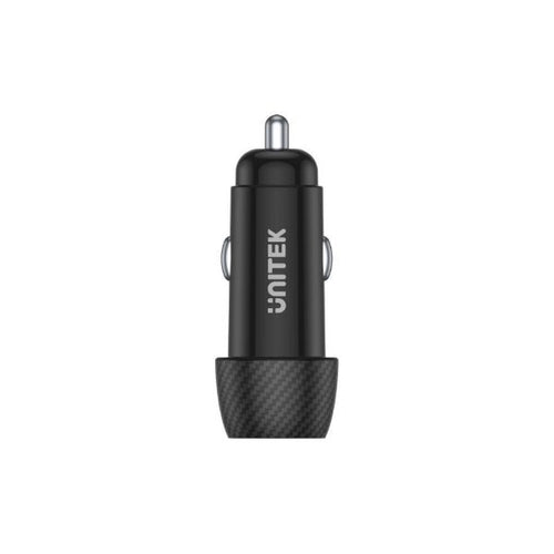 P1400A - UNITEK P1400A - 38W Car Charger w/ Dual USB Ports. 1 x USB-C up to 20W Power Delivery 1 x USB-A