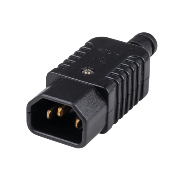 DYNAMIX PA-IEC14 - Re-wire able IEC Male C14 10A plug Termination: Screw Terminals